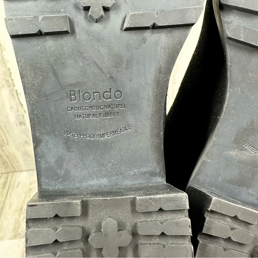 NEW Blondo Sierra Black Suede Leather Waterproof Over the Knee Boots #1295 - Picture 11 of 13